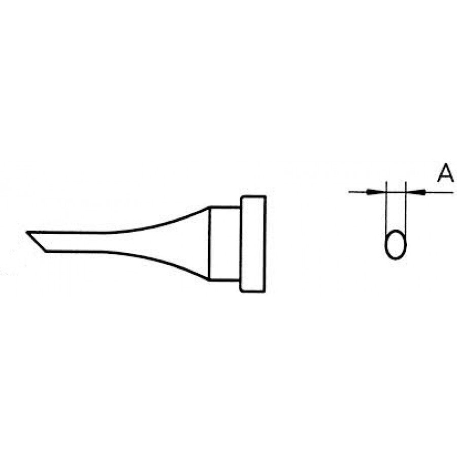 LT4 - Round tip sloped 45° - Ø 1.2 mm / 15.0 mm (GW-LT4) LT4 - Round tip sloped 45° - Ø 1.2 mm / 15.0 mm (GW-LT4)